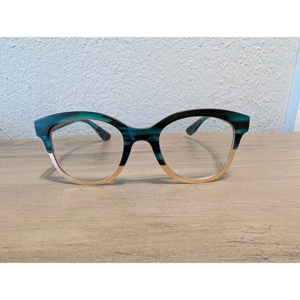 Peepers Georgia 3236 Green Teal Eyeglass Frames 1.75 Marking